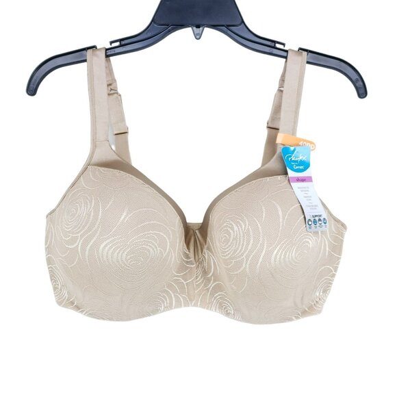 Playtex Love My Curves Balconette Bra Size 40DD Nude Underwire - Picture 1 of 7